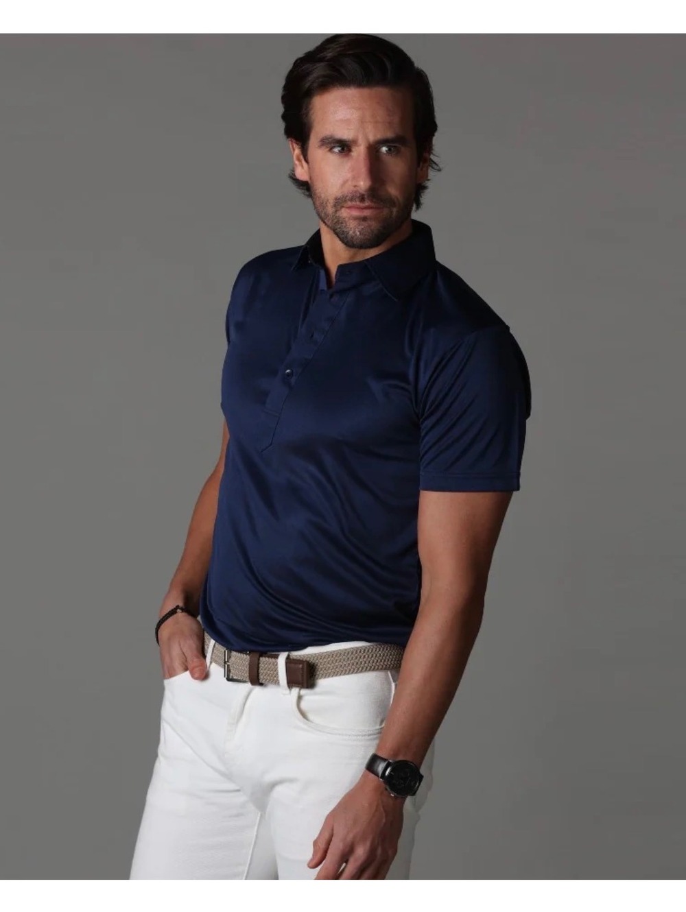 Collars & Co. Men’s Navy Polo Size Large